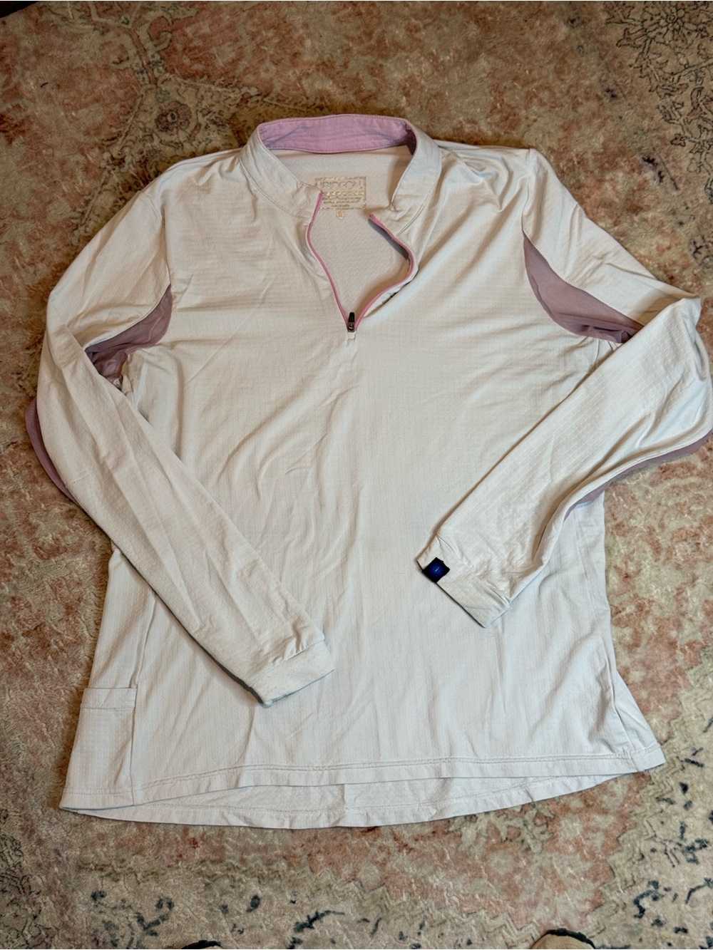 Irideon Women's CoolDown IceFil Long Sleeve Jersey - White/Pink